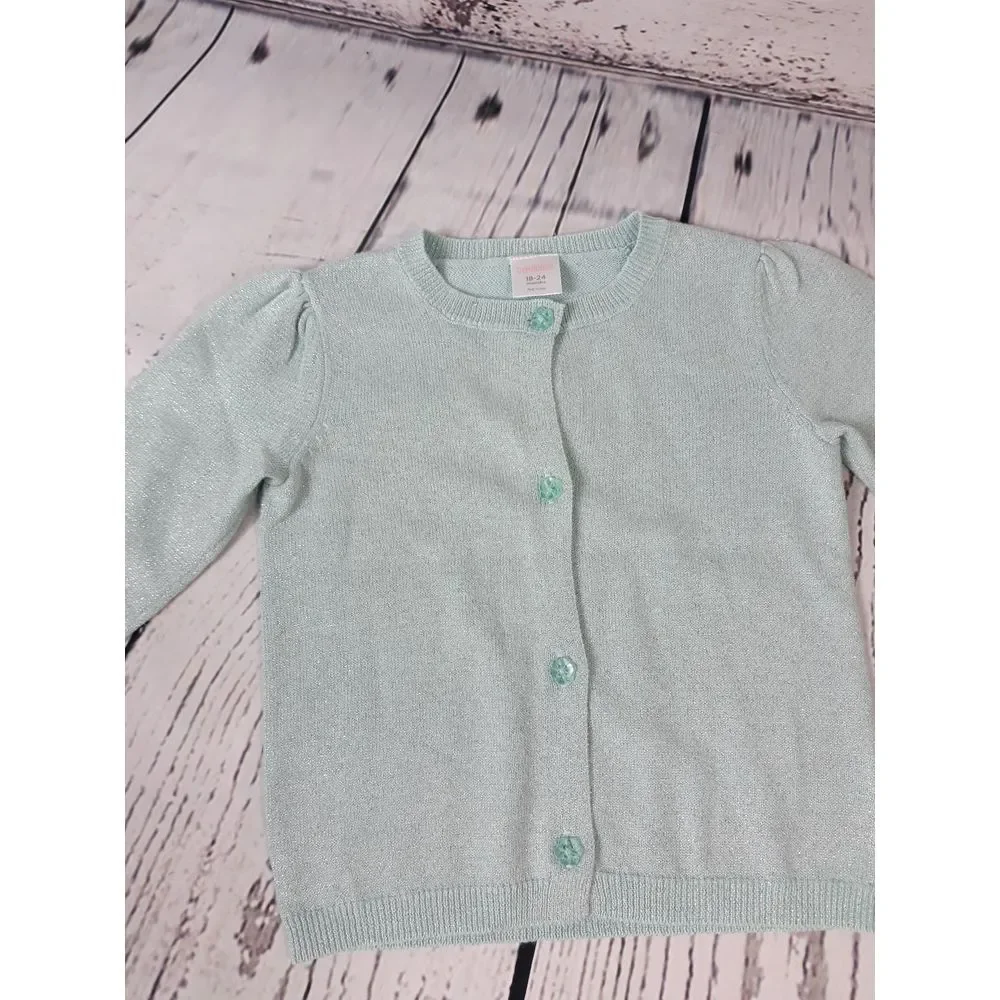 Gymboree Cardigan Sweater Girls 18-24M Blue*